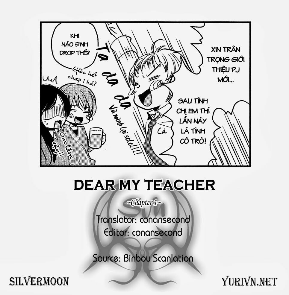 Dear My Teacher Chap 1 - Next Chap 2