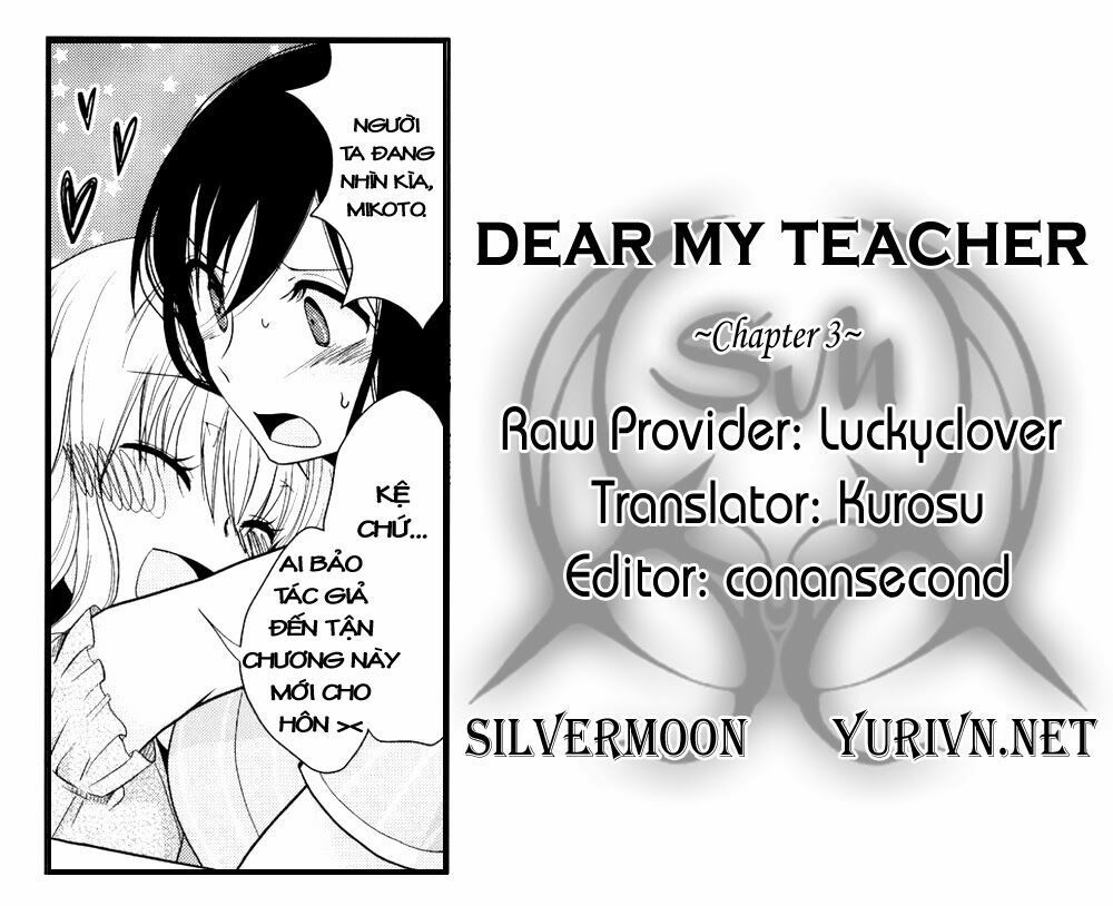 Dear My Teacher Chap 3 - Next Chap 4