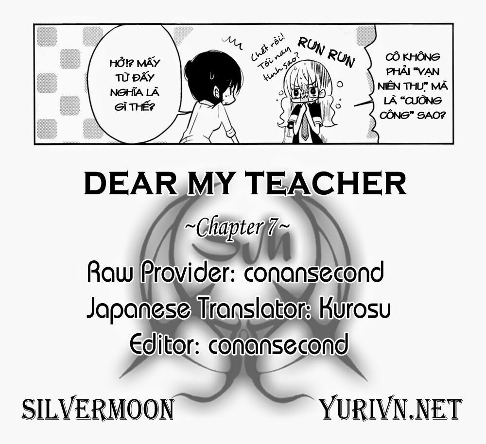 Dear My Teacher Chap 7 - Next Chap 8