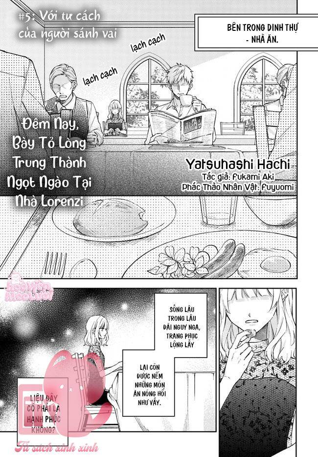 Đêm Nay, Bày Tỏ Lòng Trung Thành Ngọt Ngào Tại Nhà Lorenzi Chap 5 - Next Chap 6