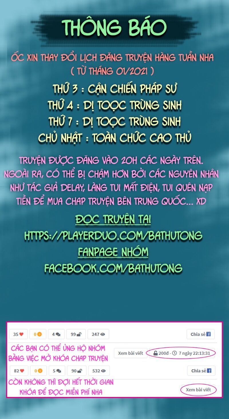 Dị Tộc Trùng Sinh Chap 154 - Next Chap 155