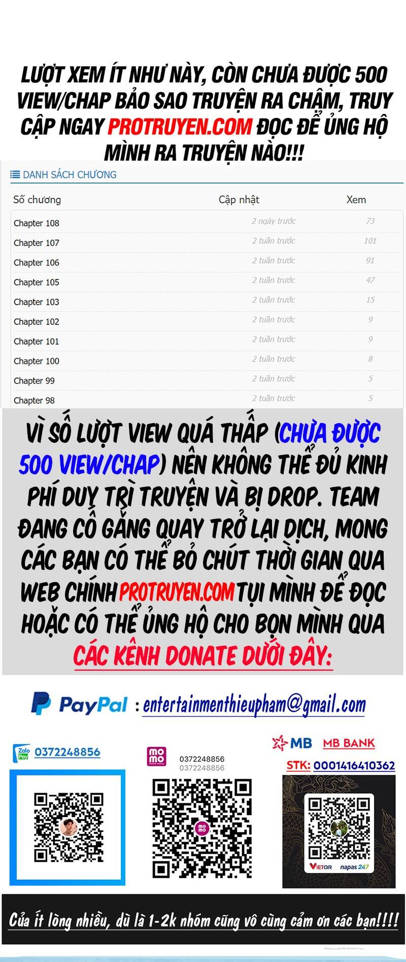 Đồ Đệ Của Ta Đều Là Đại Phản Phái Chap 110 - Next Chap 111