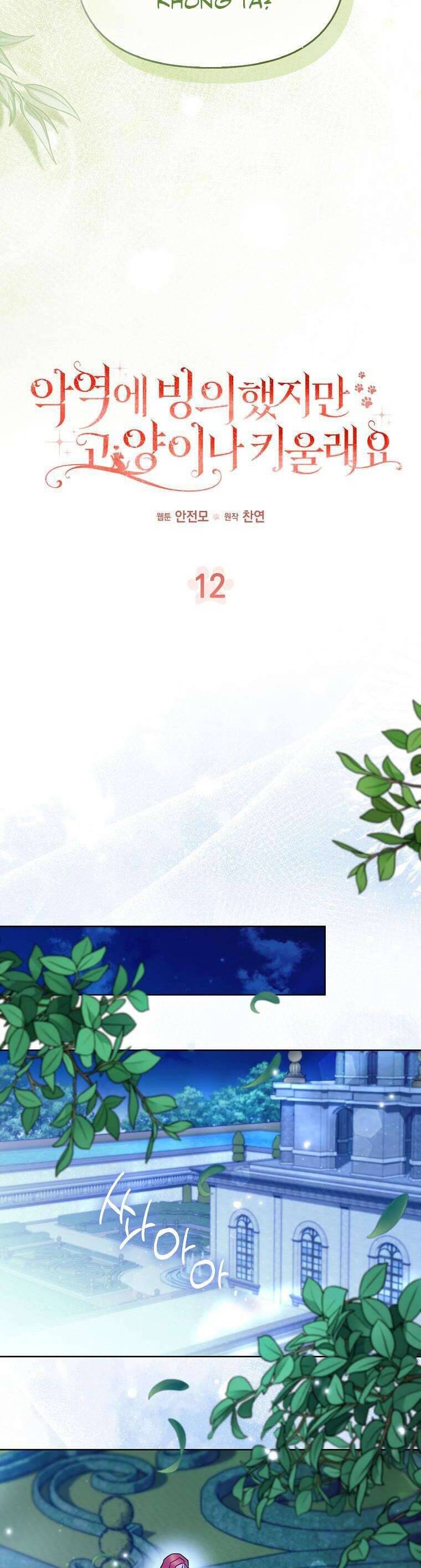 Dù Là Ác Nữ Nhưng Tôi Vẫn Phải Chăm Sóc Mèo Chap 12 - Next Chap 13