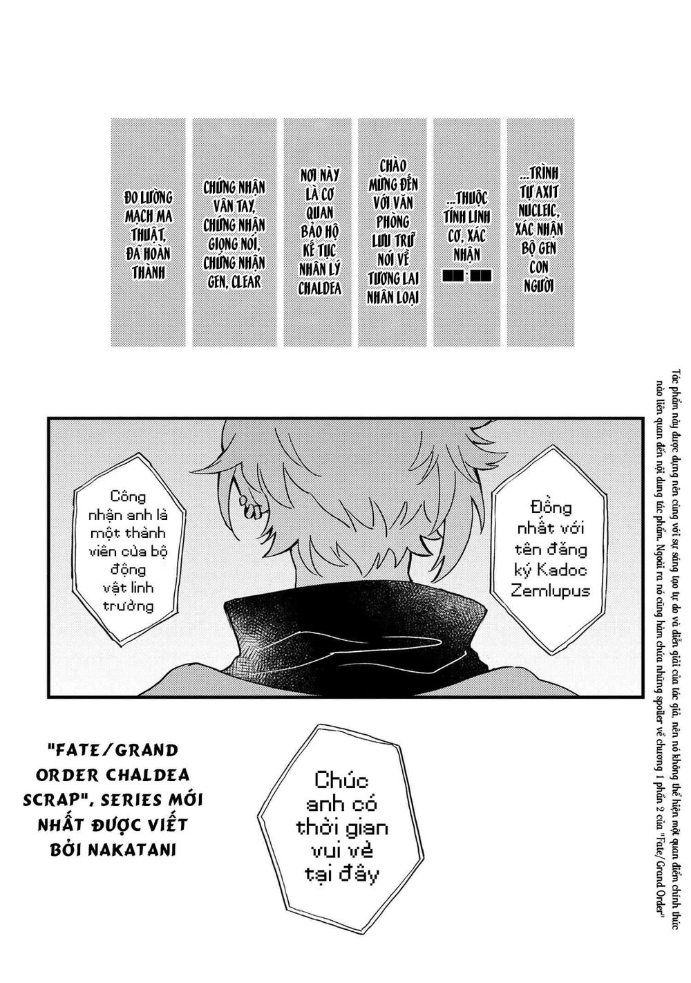 Fate/Grand Order Chaldea Scrap Chap 1 - Next Chap 2