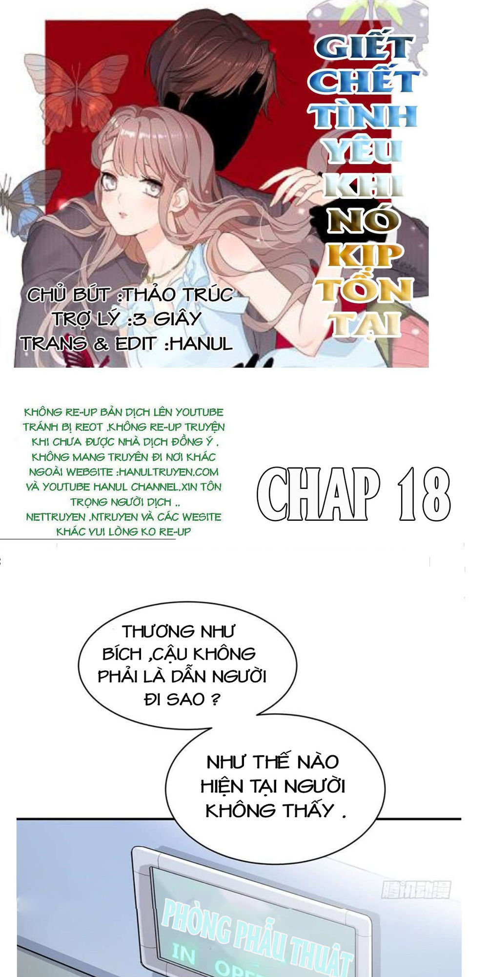 Giết Em Trước Khi Tình Yêu Tồn Tại Chap 18 - Next Chap 19
