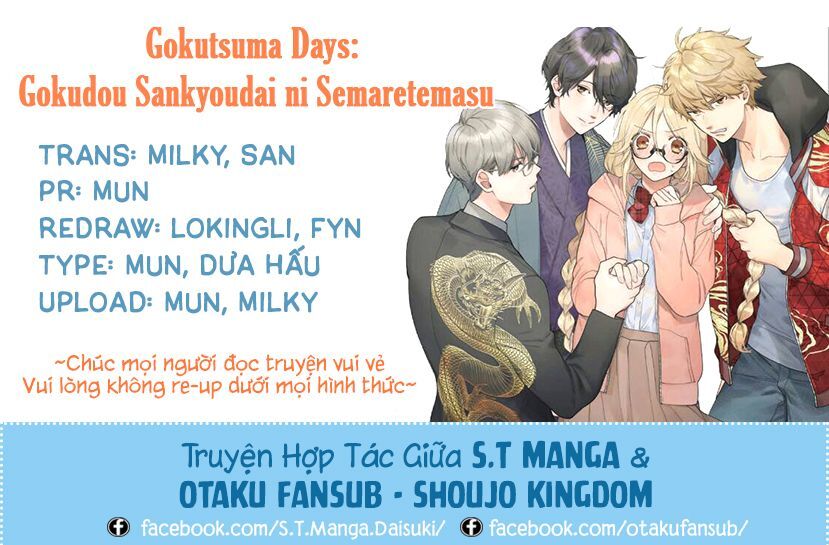 Gokutsuma Days: Gokudou Sankyoudai Ni Semaretemasu Chap 7 - Next Chap 8