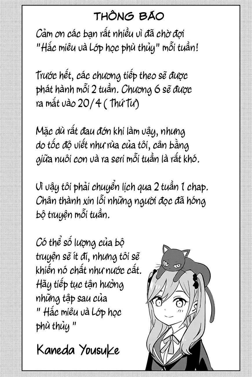 Hắc Miêu Và Lớp Học Phù Thủy Chap 5 - Next Chap 6