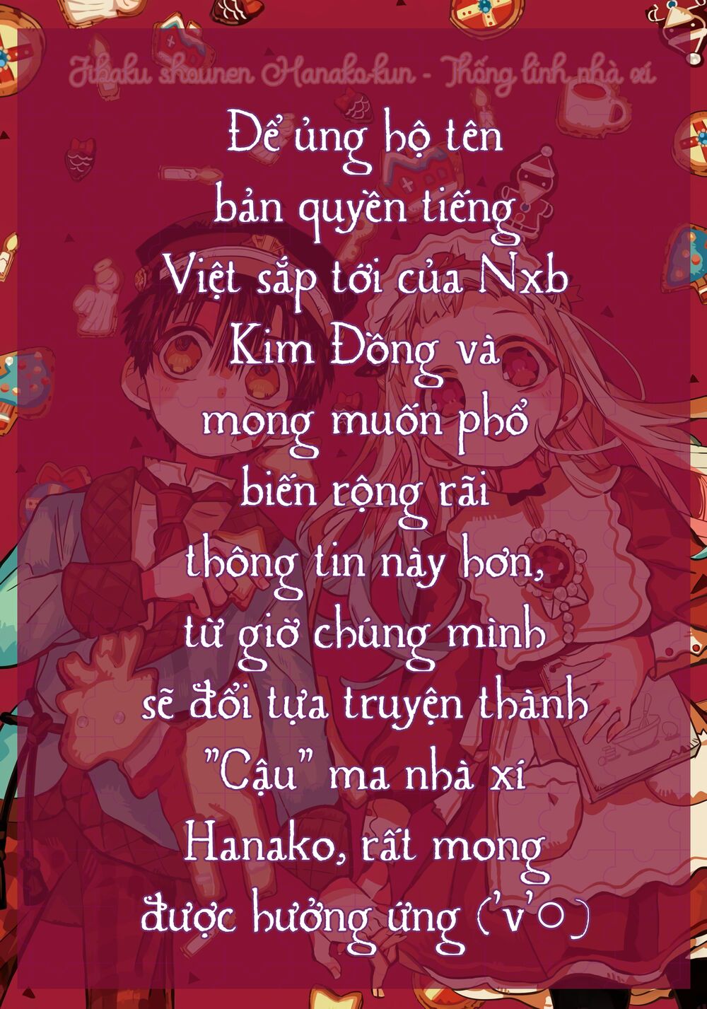 Hanako-Kun Nhà Xí Chap 72 - Next Chap 73