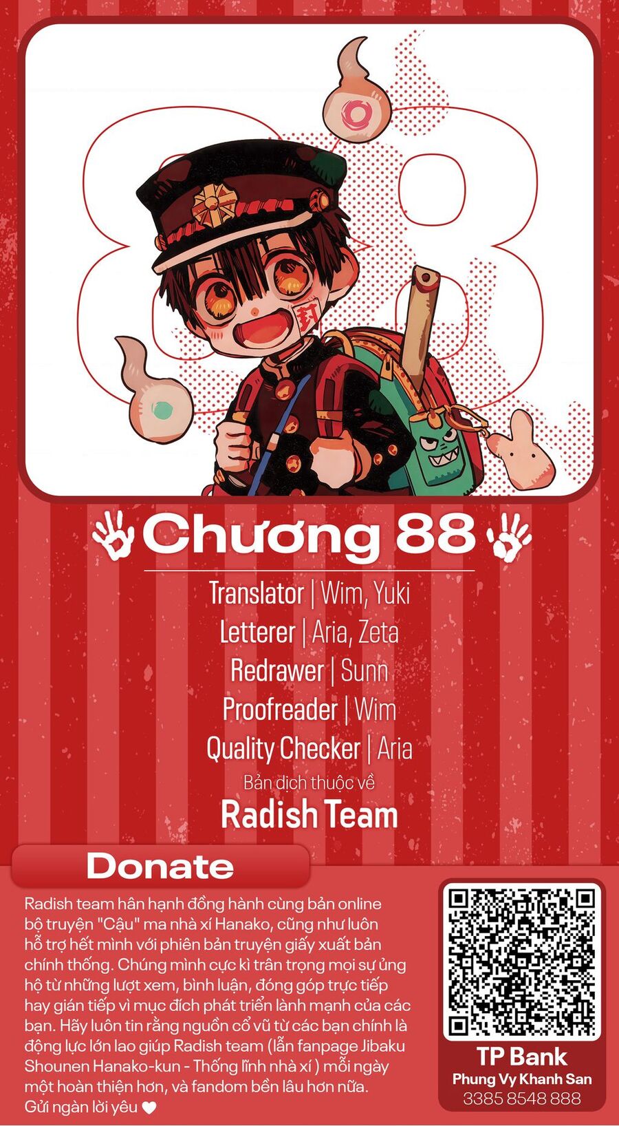 Hanako-Kun Nhà Xí Chap 88 - Next Chap 89