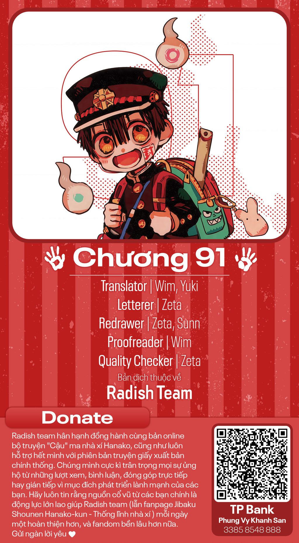 Hanako-Kun Nhà Xí Chap 91 - Next Chap 92