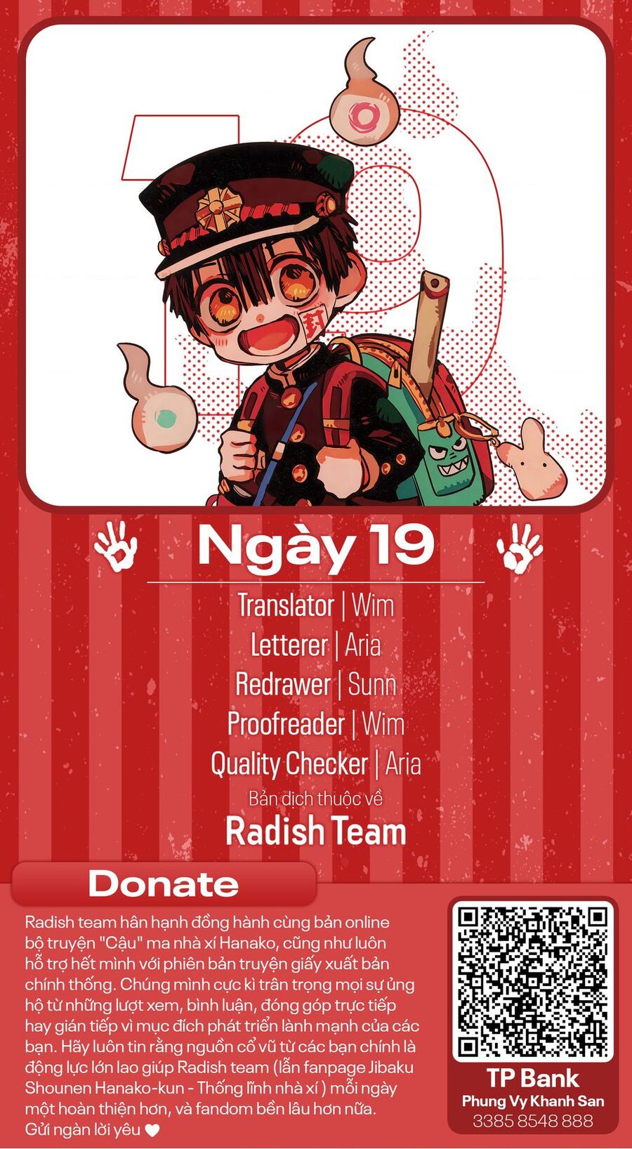 Hanako-Kun Sau Giờ Học Chap 19 - Next Chap 20