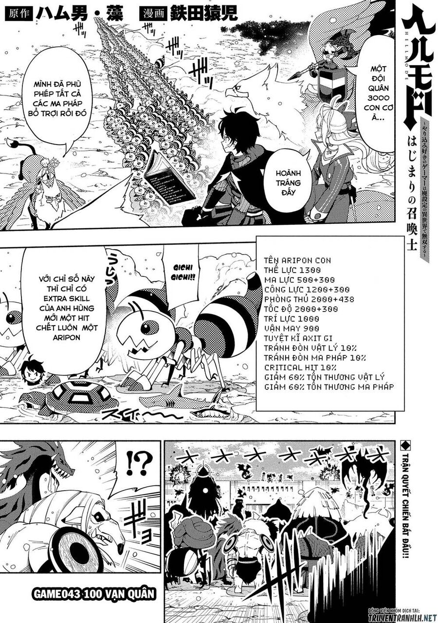 Hell Mode: Yarikomi Suki No Gamer Wa Hai Settei No Isekai De Musou Suru Chap 43 - Next Chap 44