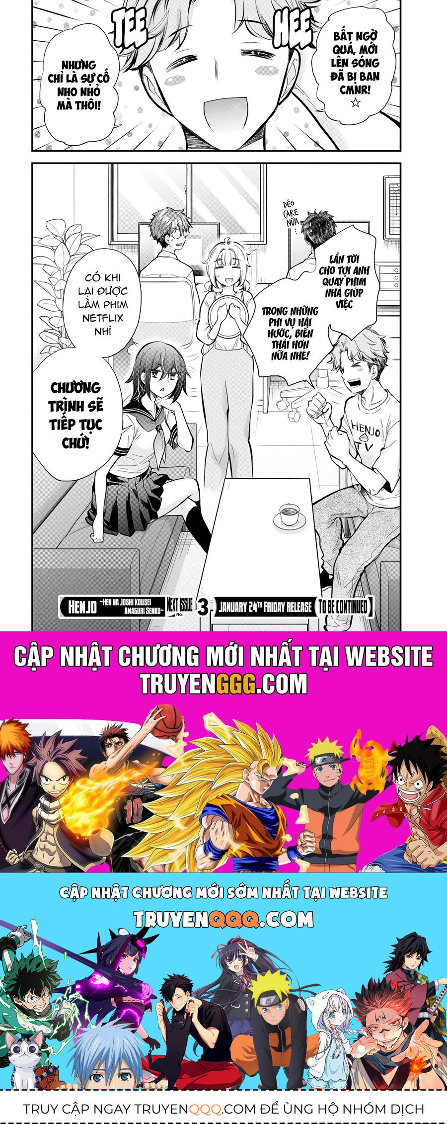 Henjo - Hen Na Joshi Kousei Amaguri Chiko Chap 129 - Next Chap 130