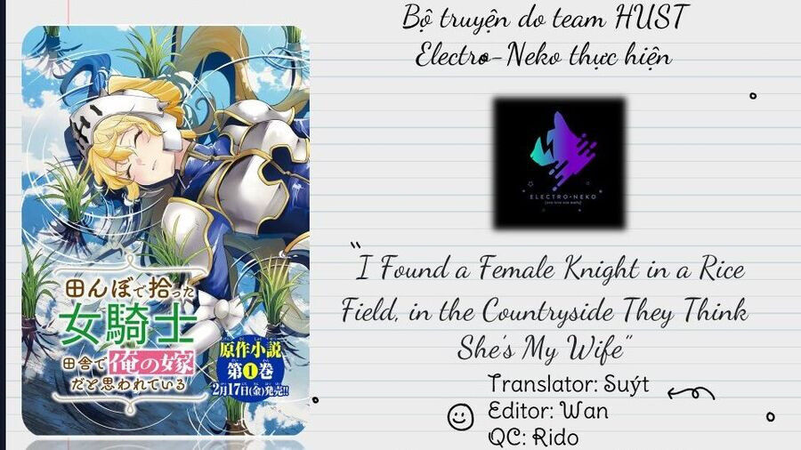 I Found A Female Knight In A Rice Field, In The Countryside They Think She’s My Wife Chap 40 - Next Chap 41