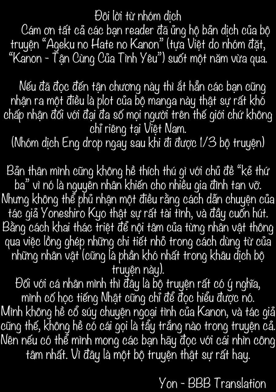 Kanon - Tận Cùng Của Tình Yêu. Chap 30 - Next Chap 31