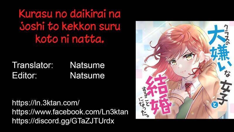 Kết Hôn Với Đứa Con Gái Mà Tôi Ghét Nhất Trong Lớp Chap 111 - Next Chap 112