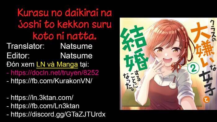 Kết Hôn Với Đứa Con Gái Mà Tôi Ghét Nhất Trong Lớp Chap 17 - Next Chap 18