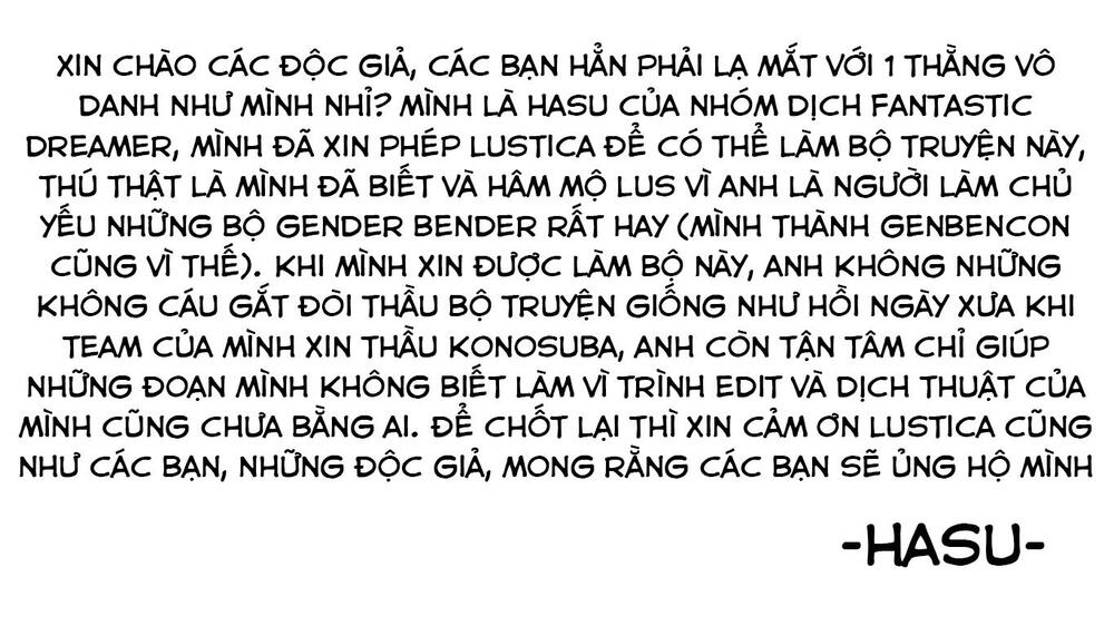 Khi Thức Dậy, Tôi Đã Biến Thành Con Gái. Chap 8 - Next Chap 9