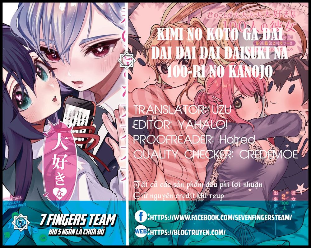 Kimi No Koto Ga Dai Dai Dai Dai Daisuki Na 100-Ri No Kanojo Chap 12 - Next Chap 13