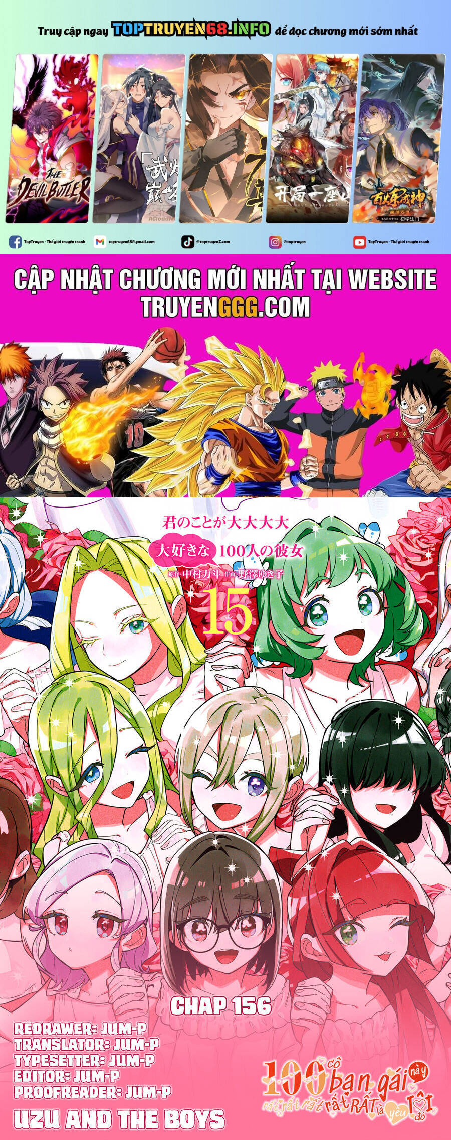 Kimi No Koto Ga Dai Dai Dai Dai Daisuki Na 100-Ri No Kanojo Chap 156 - Next Chap 157