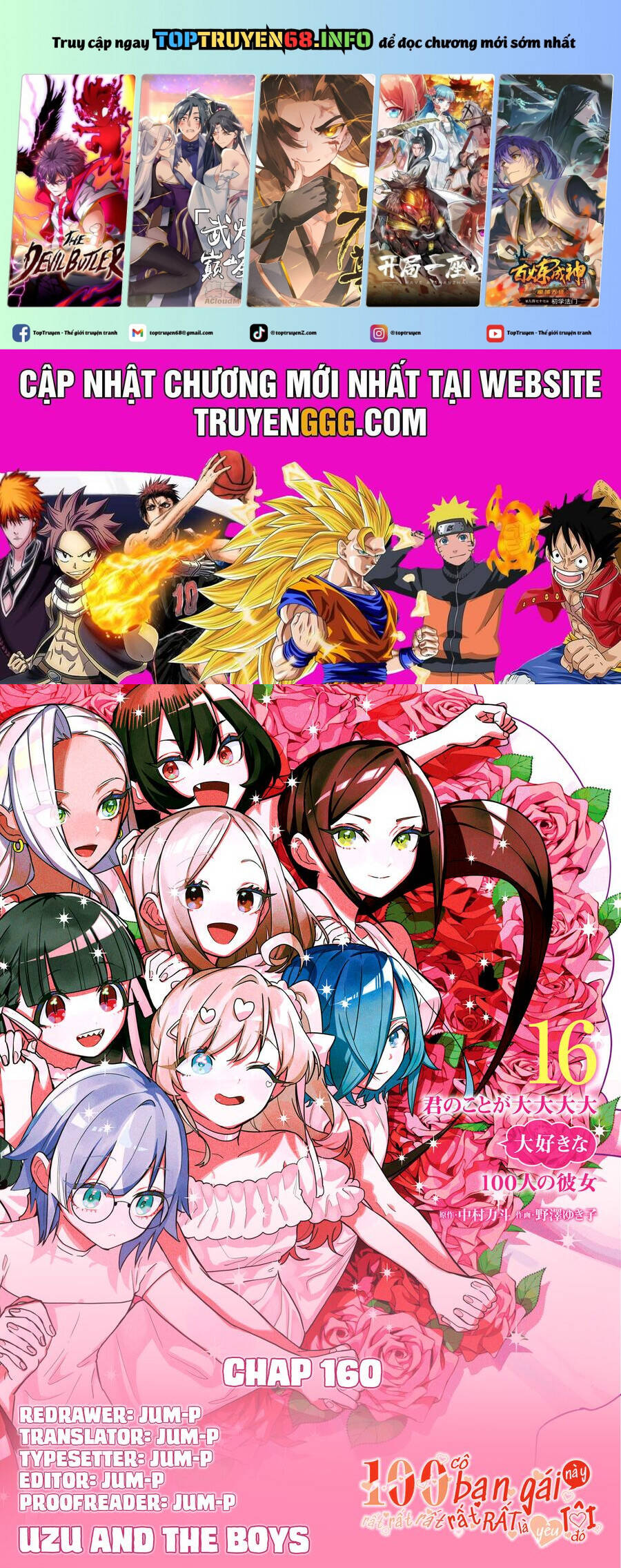 Kimi No Koto Ga Dai Dai Dai Dai Daisuki Na 100-Ri No Kanojo Chap 160 - Next Chap 161