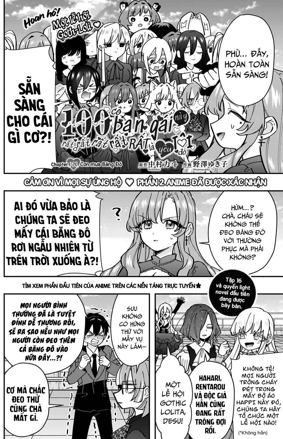 Kimi No Koto Ga Dai Dai Dai Dai Daisuki Na 100-Ri No Kanojo Chap 163 - Next Chap 164
