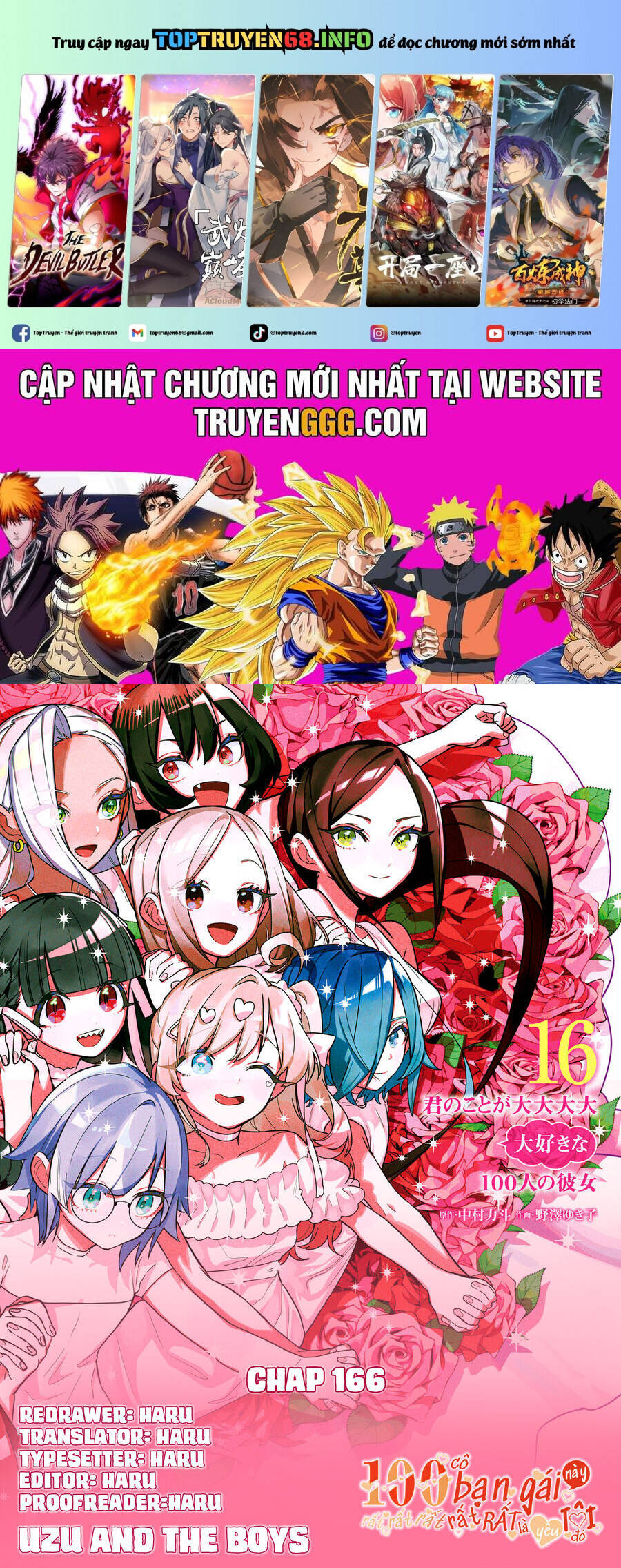 Kimi No Koto Ga Dai Dai Dai Dai Daisuki Na 100-Ri No Kanojo Chap 166 - Next Chap 167