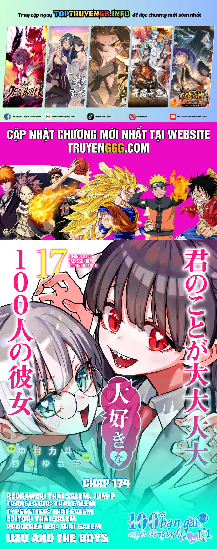 Kimi No Koto Ga Dai Dai Dai Dai Daisuki Na 100-Ri No Kanojo Chap 174 - Next Chap 175