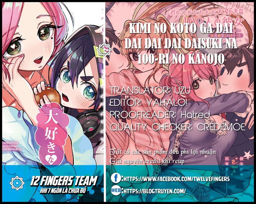 Kimi No Koto Ga Dai Dai Dai Dai Daisuki Na 100-Ri No Kanojo Chap 29 - Next Chap 30