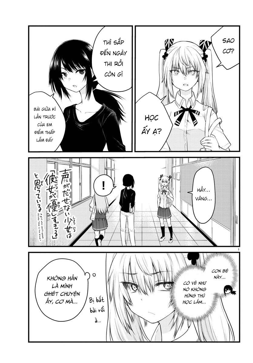 Koe Ga Dasenai Shoujo Wa "Kanojo Ga Yasashisugiru" To Omotte Iru Chap 16 - Next Chap 17