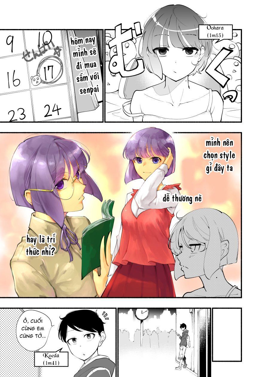 Koushinchou No Kouhai (♀) To Teishinchou No Senpai (♂) Ga Renai Ni Hatten Suru Made Chap 9 - Next Chap 10