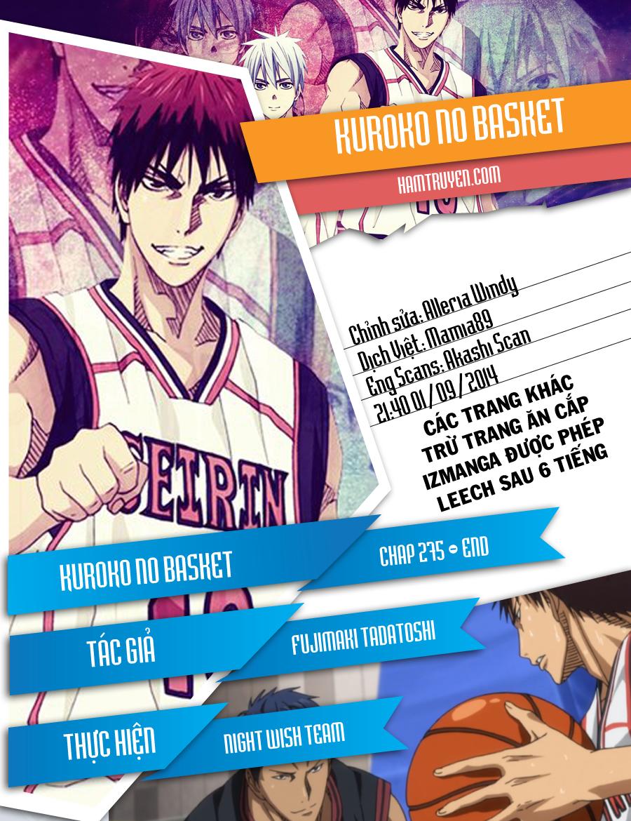 Kuroko No Basuke Chap 275 - Next Chap 276