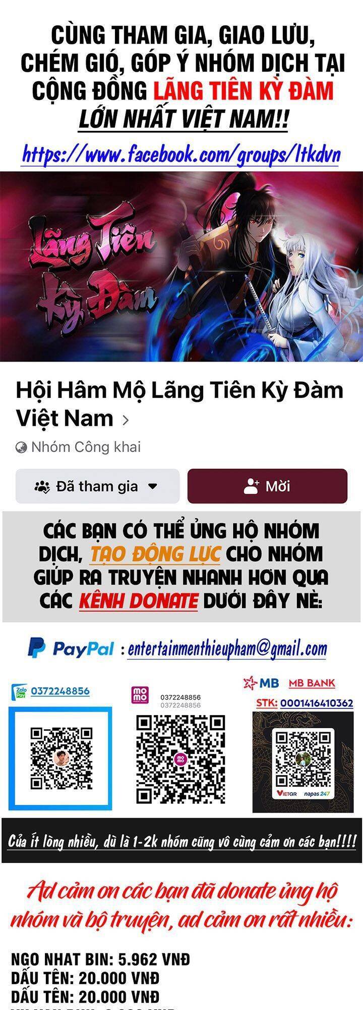 Lãng Tiên Kỳ Đàm Chap 75 - Next Chap 76