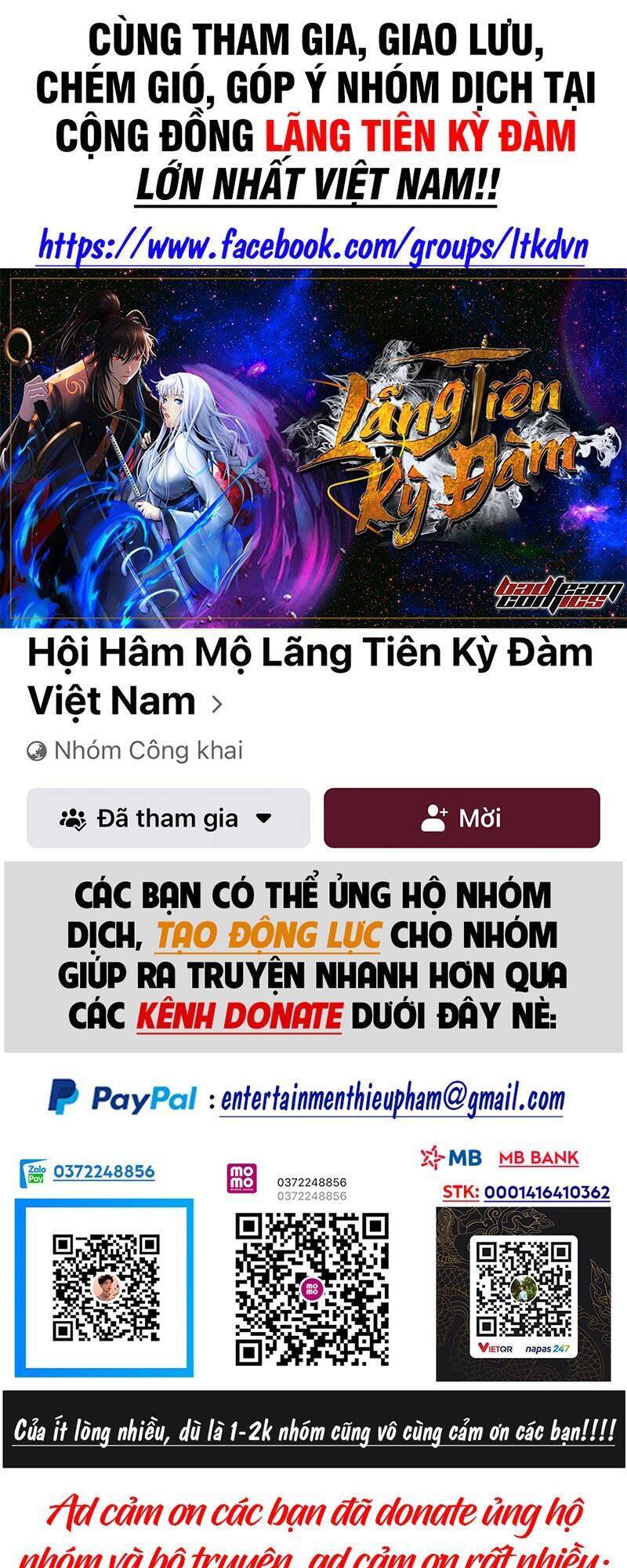 Lãng Tiên Kỳ Đàm Chap 79 - Next Chap 80