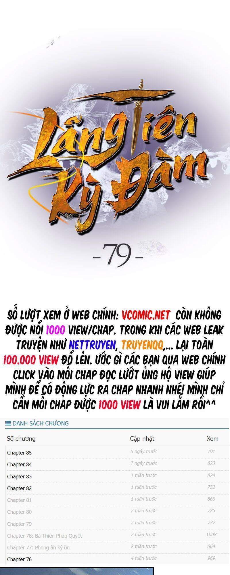 Lãng Tiên Kỳ Đàm Chap 79 - Next Chap 80