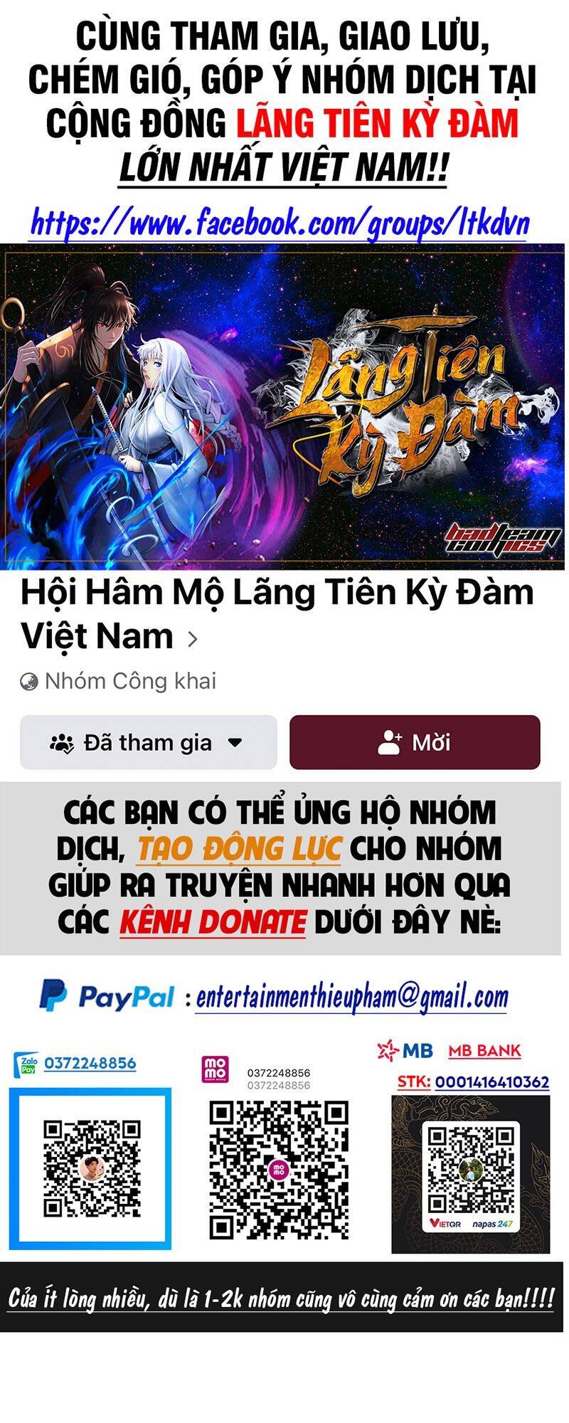 Lãng Tiên Kỳ Đàm Chap 80 - Next Chap 81