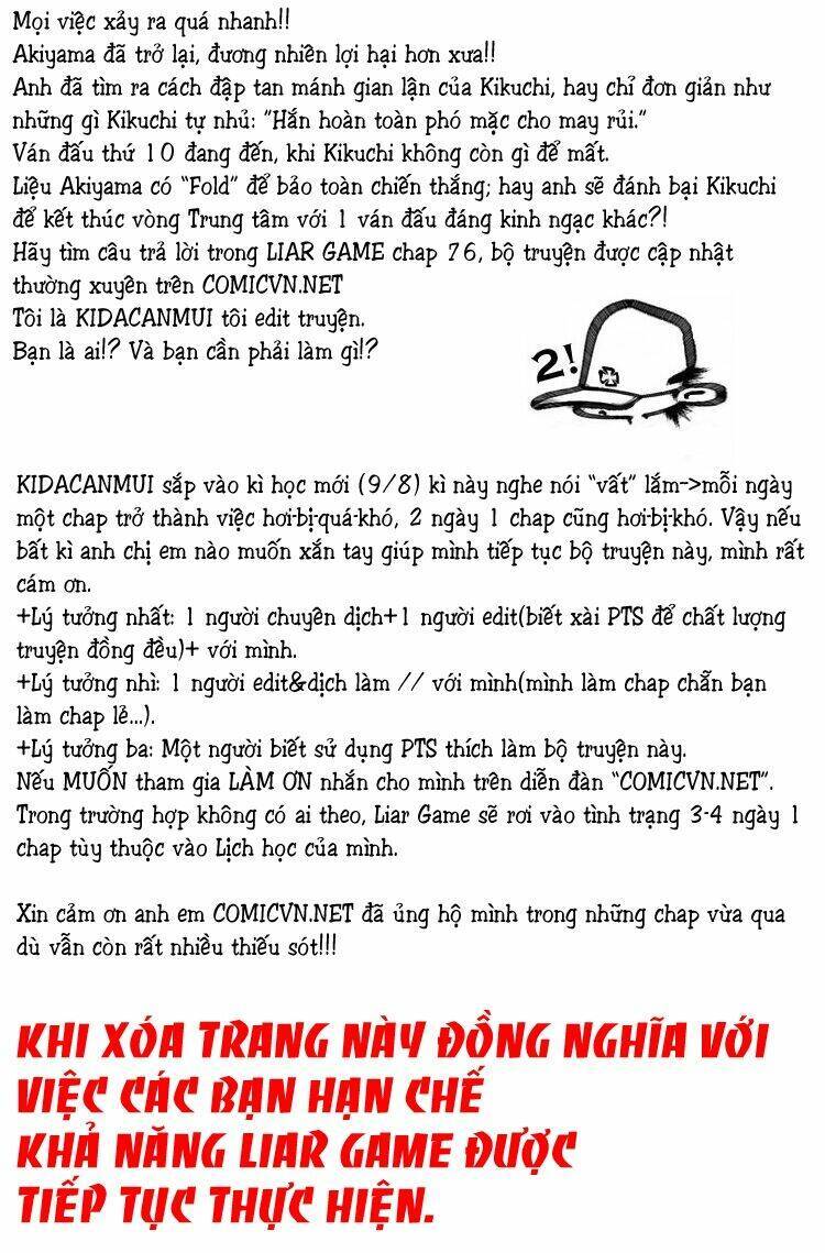 Liar Game Chap 75 - Next Chap 76