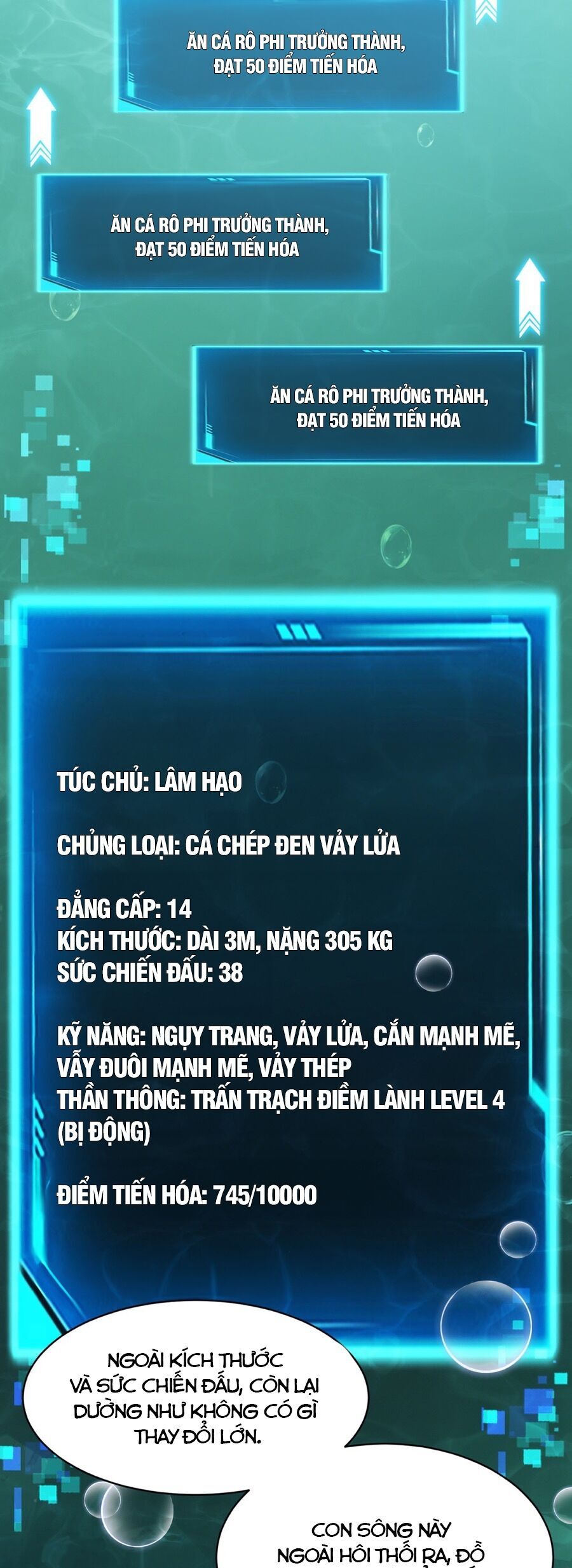 Linh Khí Khôi Phục: Từ Cá Chép Tiến Hóa Thành Thần Long Chap 13 - Next Chap 14
