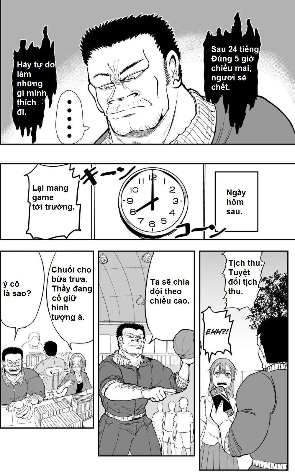Manga Về Giáo Viên Thể Dục Lẽ Ra Phải Chết Đầu Phim Kinh Dị Chap 8 - Next Chap 9