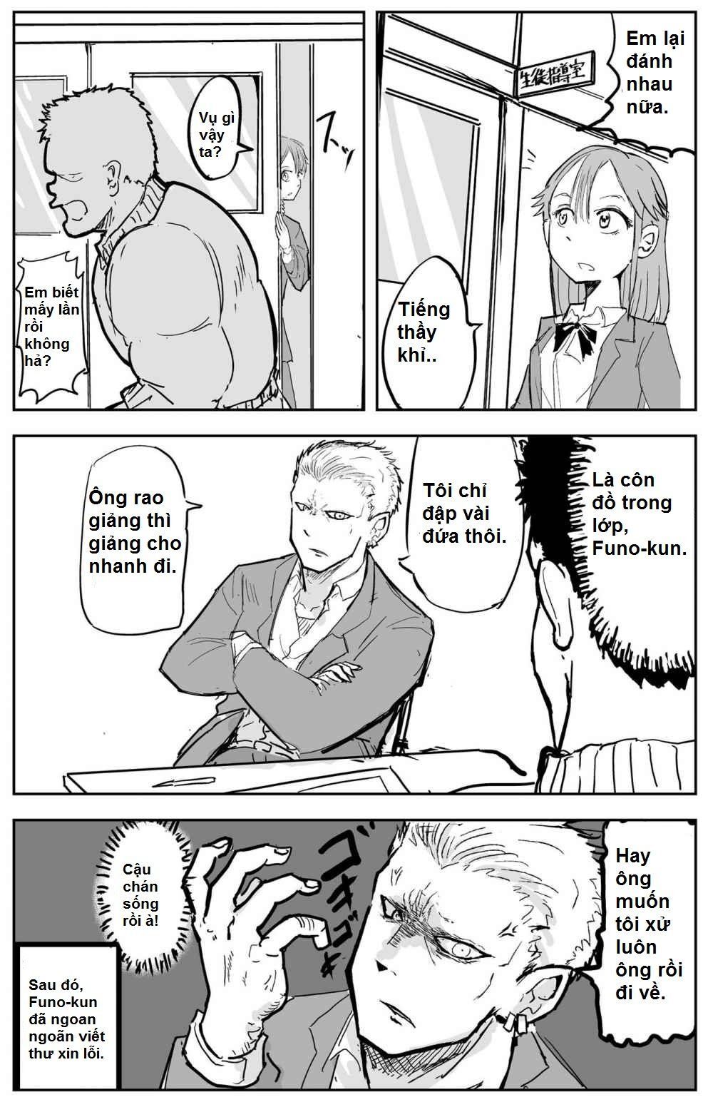 Manga Về Giáo Viên Thể Dục Lẽ Ra Phải Chết Đầu Phim Kinh Dị Chap 8 - Next Chap 9