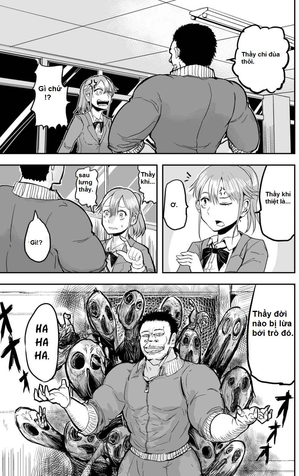 Manga Về Giáo Viên Thể Dục Lẽ Ra Phải Chết Đầu Phim Kinh Dị Chap 9 - Next Chap 10