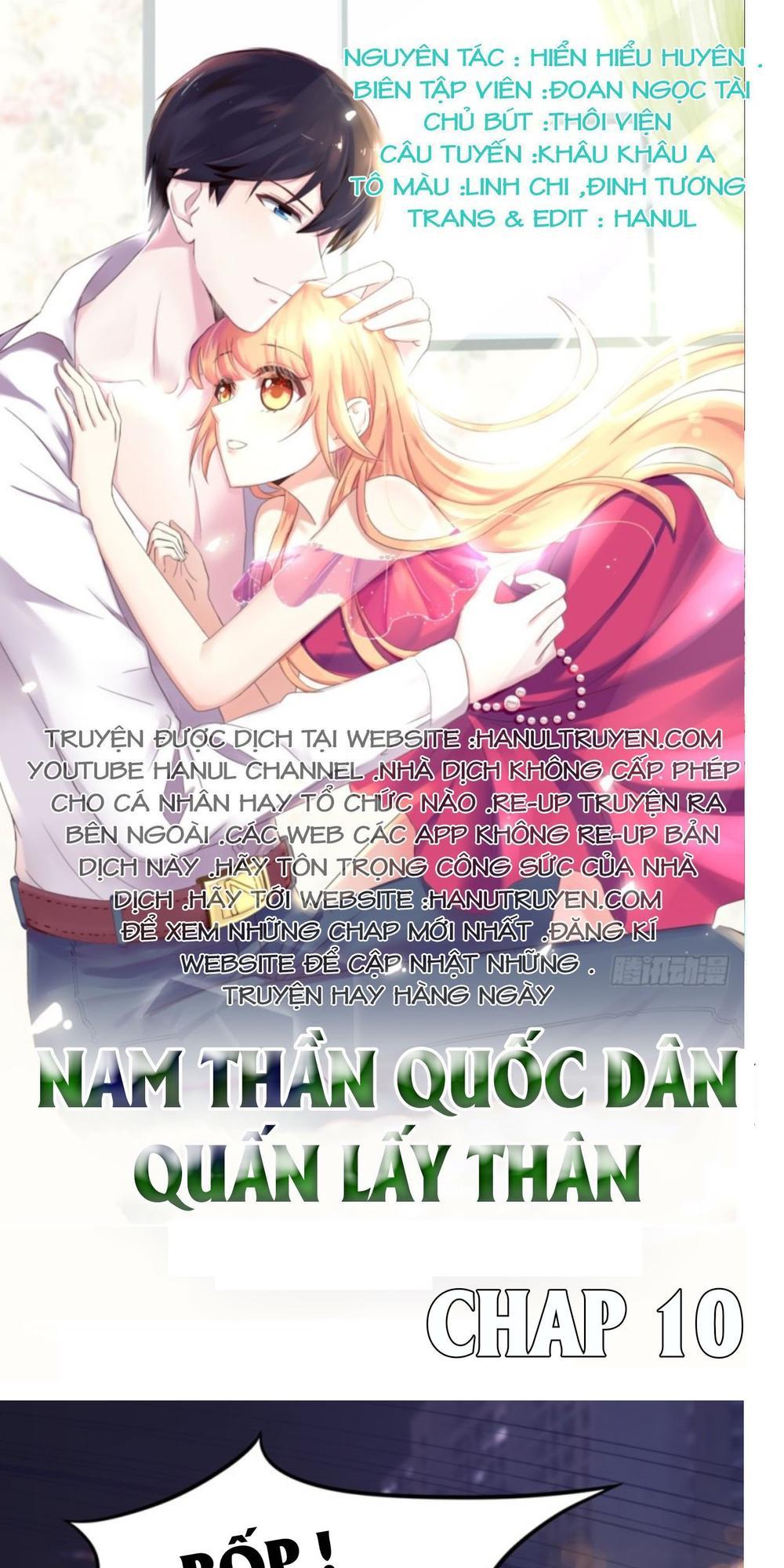 Nam Thần Quốc Dân Quấn Lấy Tôi Chap 10 - Next Chap 11