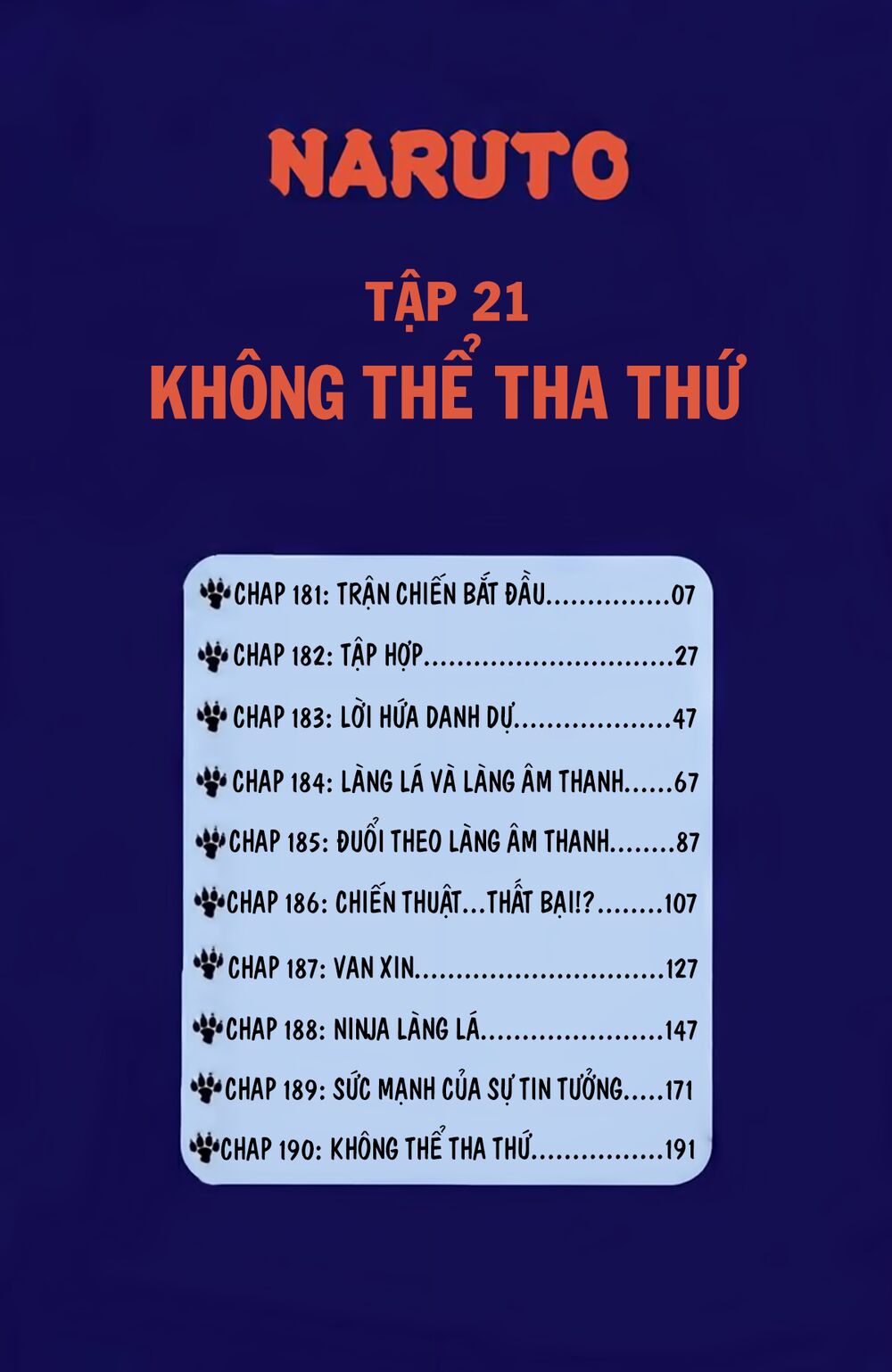 Naruto Full Màu Chap 181 - Next Chap 182