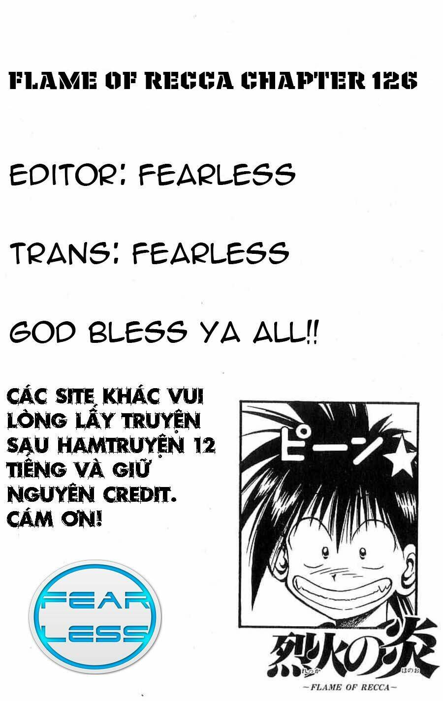 Ngọn Lửa Recca Chap 126 - Next Chap 127