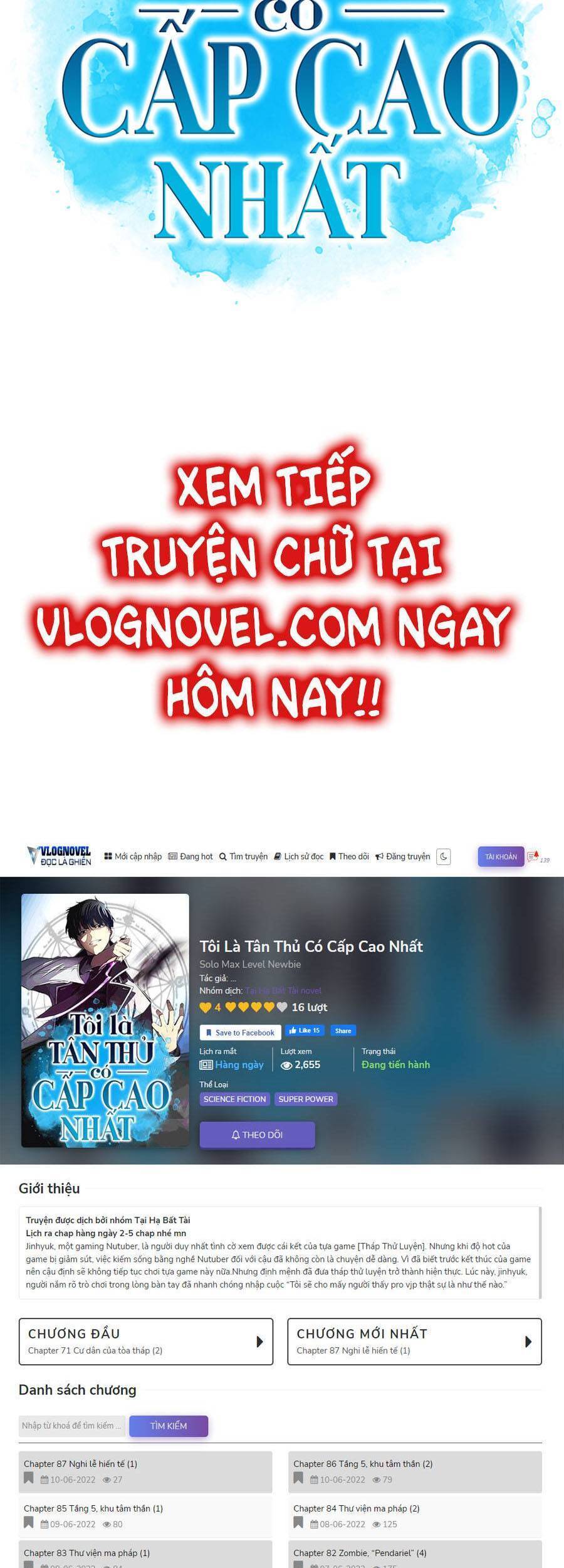 Người Chơi Mới Cấp Tối Đa Chap 52 - Next Chap 53