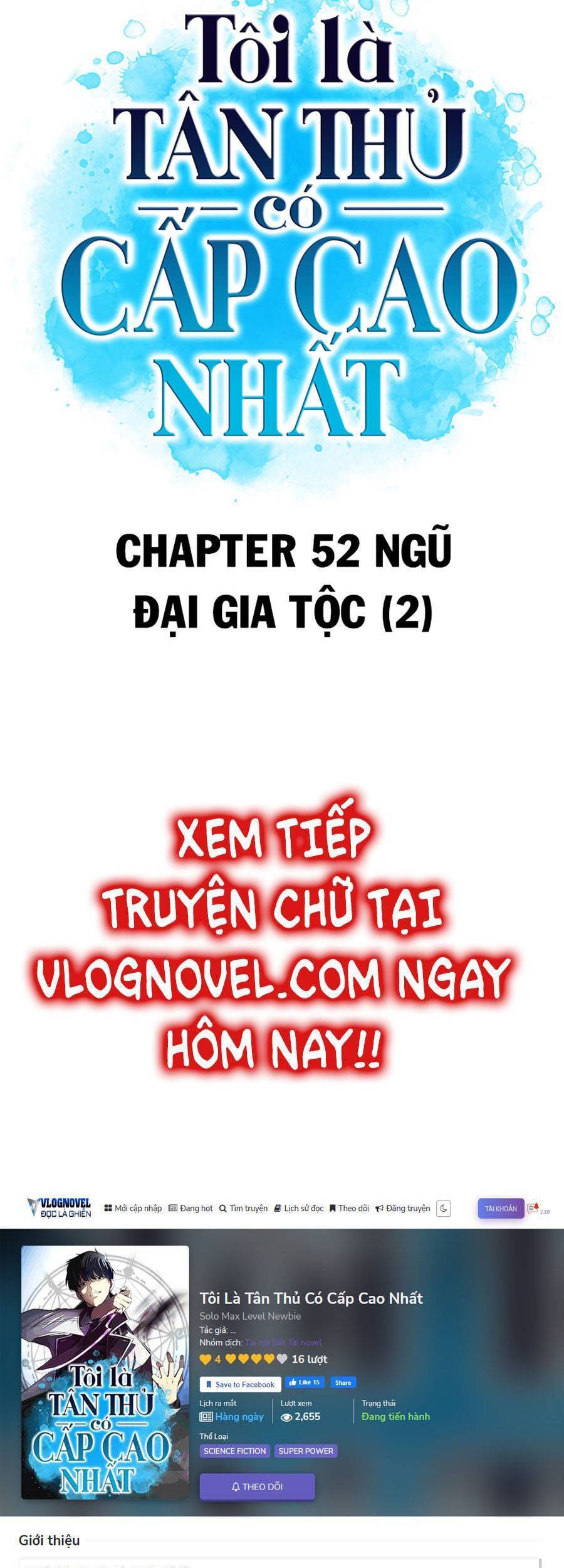Người Chơi Mới Cấp Tối Đa Chap 52 - Next Chap 53