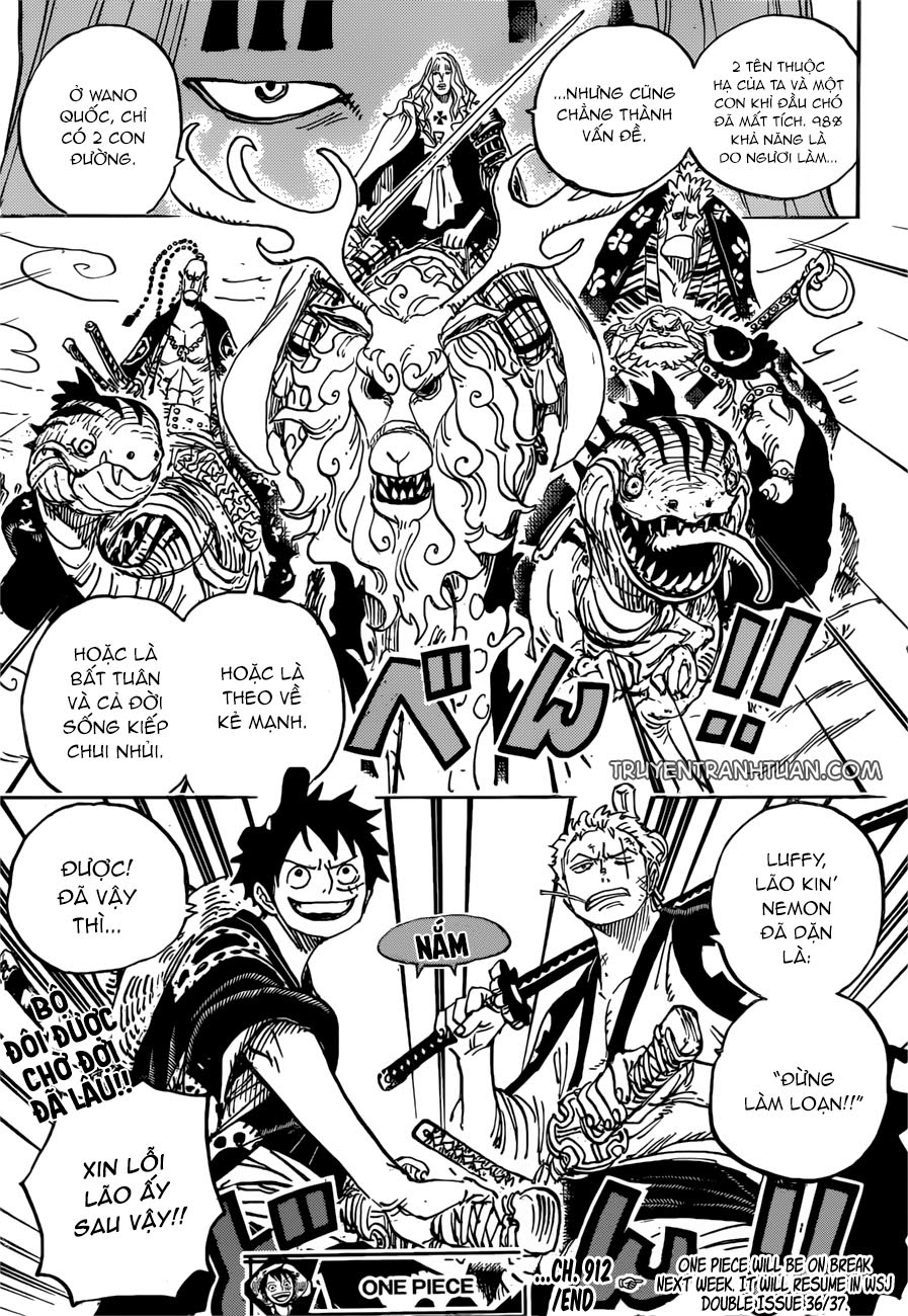 One Piece Chap 912 - Next Chap 913