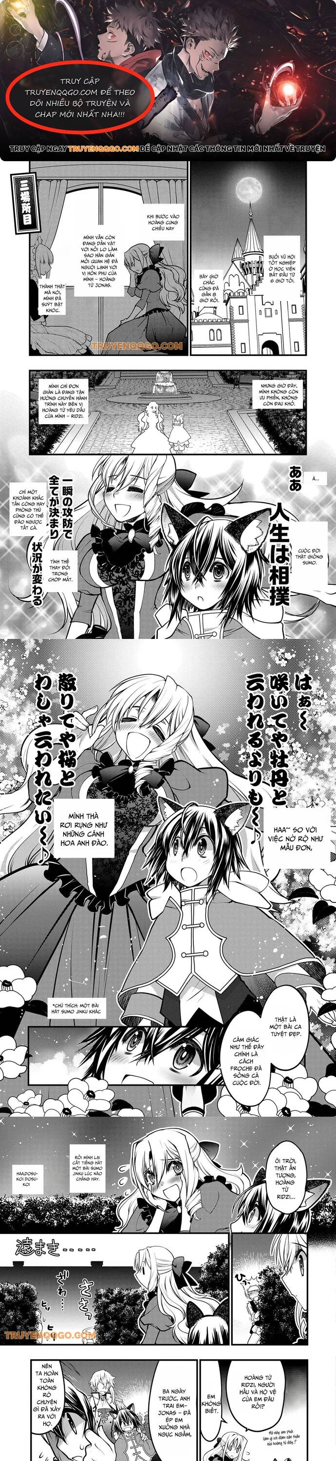 Oozumou Reijou ~Seijo Ni Hirateuchi Wo Kuratta Shunkan Sumou Budatta Zense Wo Omoidashita Akuyaku Reijou No Watashi Wa Sute Neko Ouji Ni Chanko Wo Furumaitai Haadosukoidosukoi~ Chap 3 - Next Chap 4