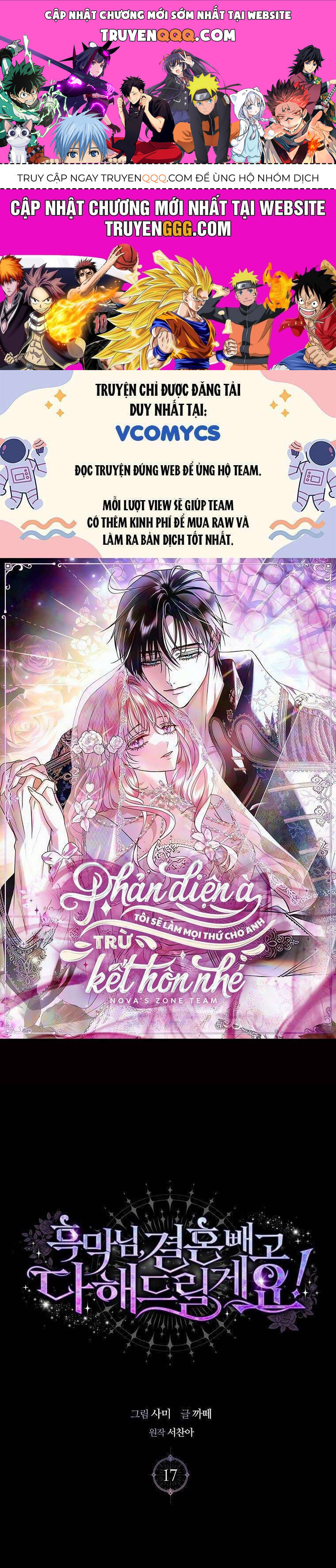 Phản Diện À, Tôi Sẽ Làm Mọi Thứ Cho Anh Trừ Kết Hôn Nhé! Chap 17 - Next Chap 18