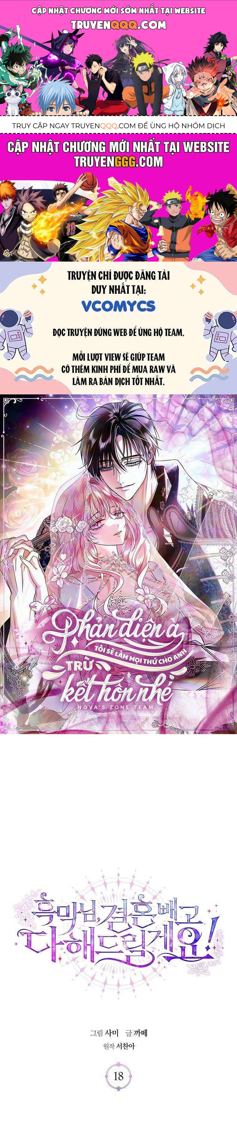 Phản Diện À, Tôi Sẽ Làm Mọi Thứ Cho Anh Trừ Kết Hôn Nhé! Chap 18 - Next Chap 19